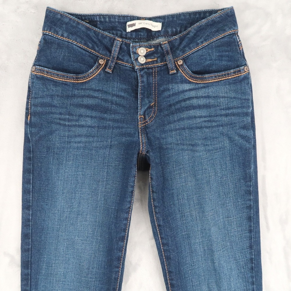 Levi's Jeans Women 4L Fit 26x30.5 Dark Wash 529 Curvy Straight 50759-0009 Hemmed